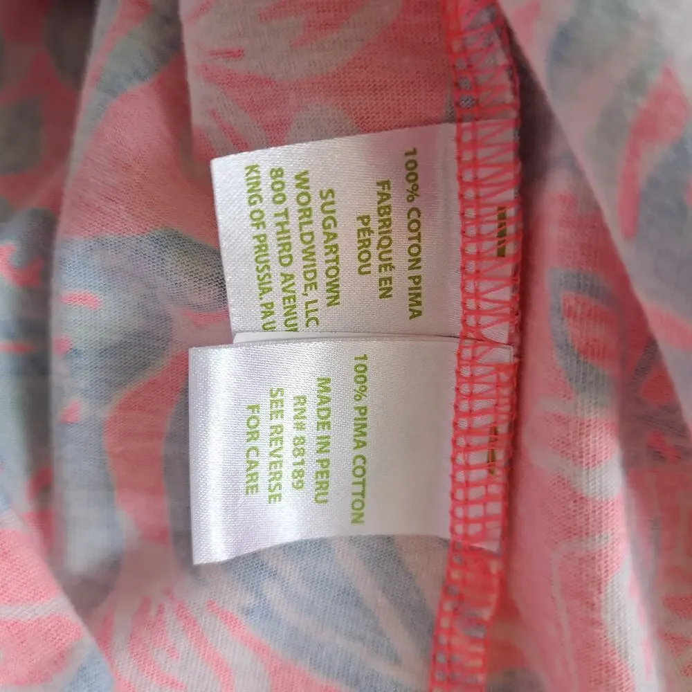 Lilly Pulitzer Windsor Strapless Mini Dress Small Summer Siren Pink Blue Beach - Picture 7 of 8